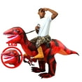 Spooktacular Inflatable Dinosaur Costume, Raptor Riding, Air Blowup