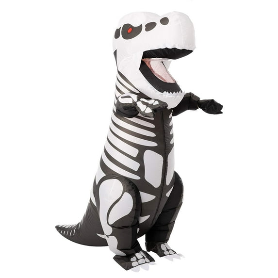 Spooktacular Creations Inflatable Halloween Costume Skeleton Dinosaur Full Body, Adult Unisex One Size