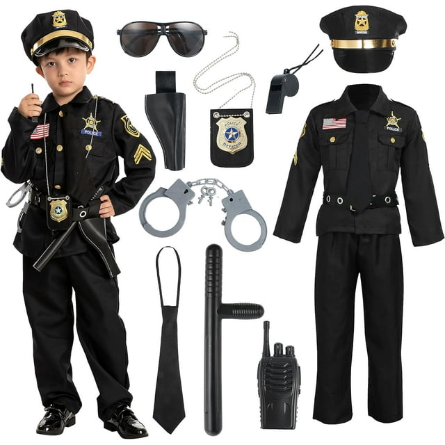 Spooktacular Creations Police Costume for Kids, Cop Costume Outfit Set ...