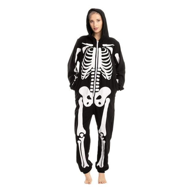 Spooktacular Creations Unisex Skeleton Onesie Pajama Plush Skeleton ...