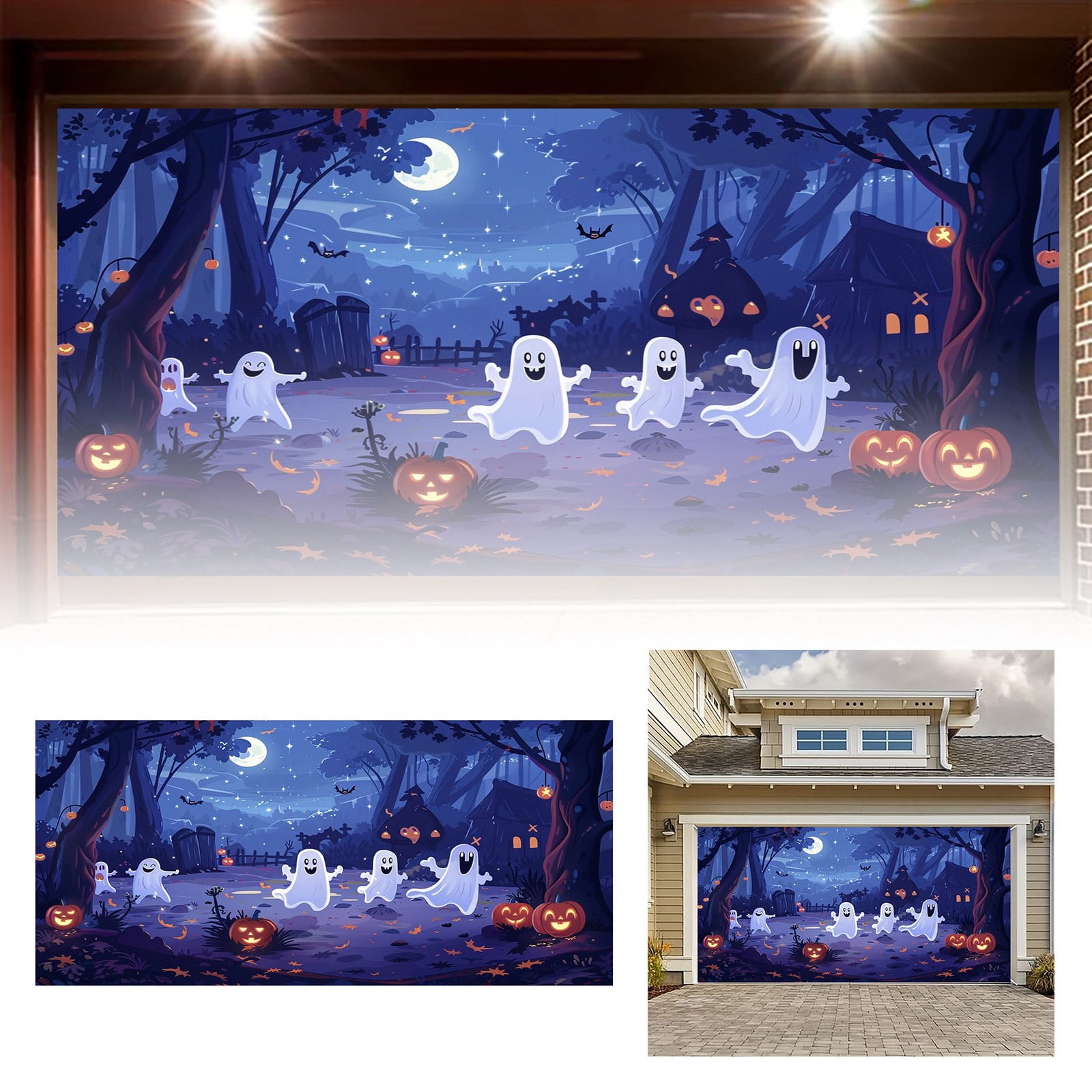 Spooktacular Flagging Tape Roll Dog Banner Birthday Flags for Room Guys