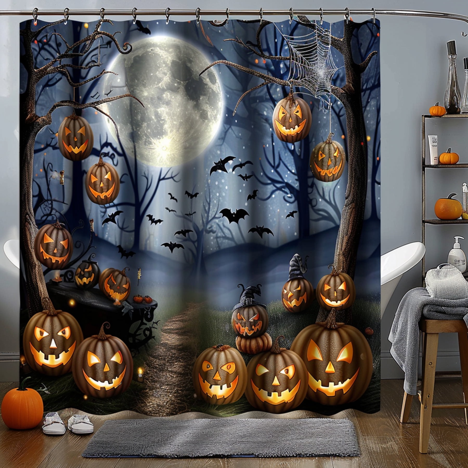 Spooktacular Halloween Bathroom Set: Pumpkin Patch & Delights Transform ...