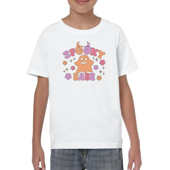 Spooky Babe Retro Style T-Shirt Juniors -Image by Shutterstock,  Medium