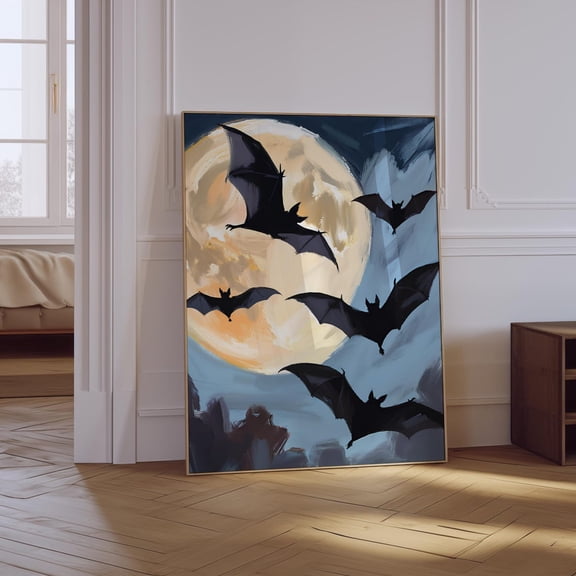 Spooky Bat Neutral Poster, Unframed Size 8x12