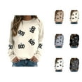 thumbnail image 1 of Spooky Boo Ghost Halloween Sweatshirts for Women 2025 Long Sleeve Crewneck Ghost Graphic Sweatshirt Pullover Tops, 1 of 5