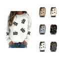 thumbnail image 1 of Spooky Boo Ghost Halloween Sweatshirts for Women 2025 Long Sleeve Crewneck Ghost Graphic Sweatshirt Pullover Tops, 1 of 5
