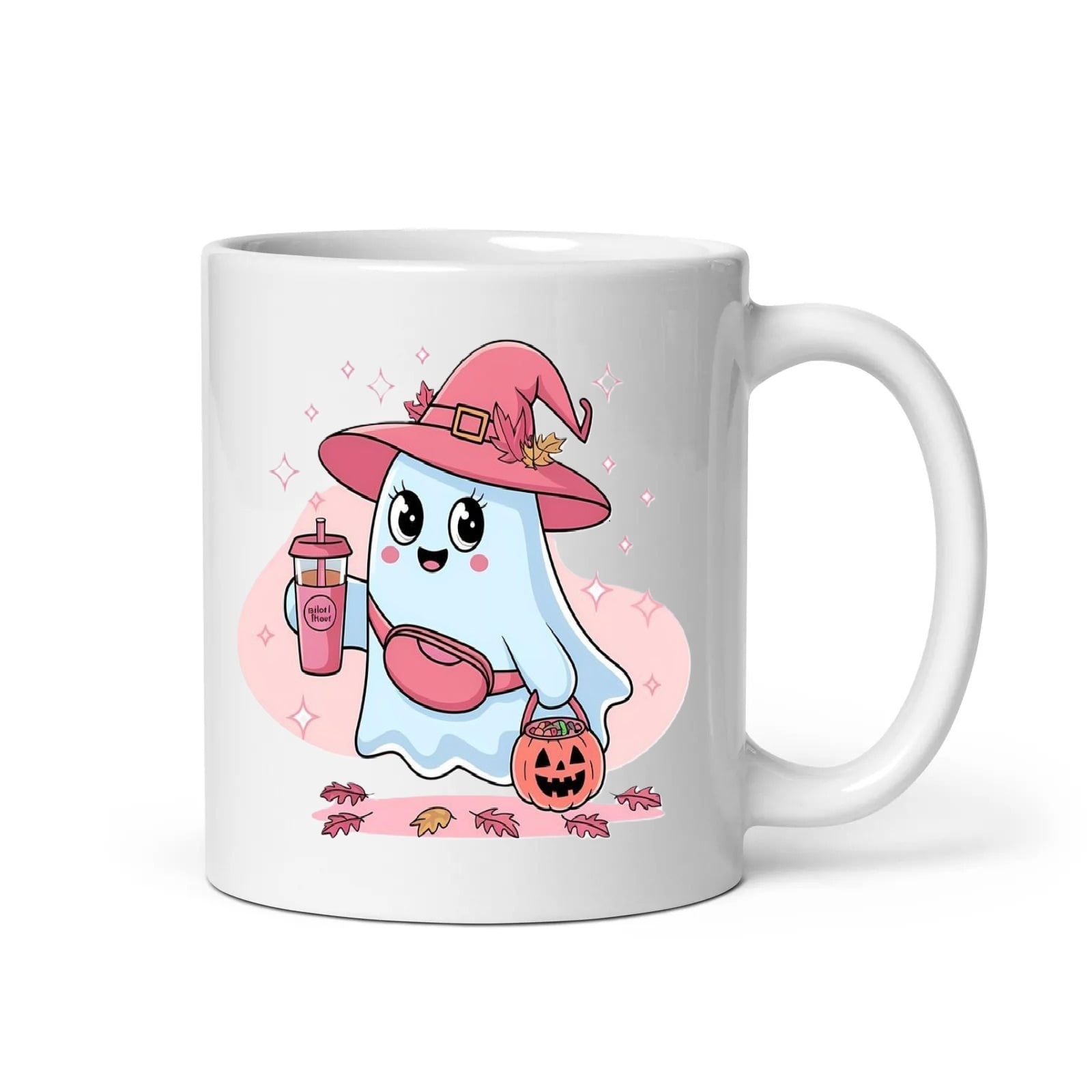 Spooky Boo Mug, Cute Halloween Ghost Coffee Cup - Walmart.com