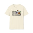 thumbnail image 1 of Spooky Book, Gildan Unisex Softstyle T-Shirt, Skull Book Graphic Tee, S-3XL, 1 of 3
