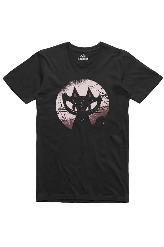 Spooky Cat Tee Funny Shirt