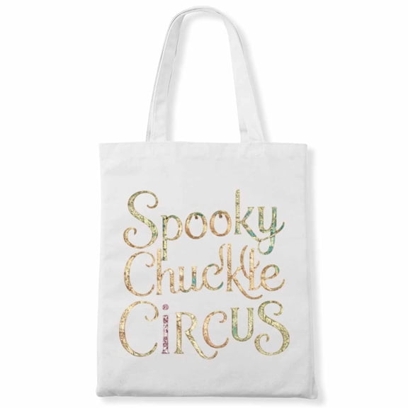 Spooky Chuckle Circus Fall Little Pumpkin Pregnancy Baby Gender Reveal Party Canvas Bag 2Pcs
