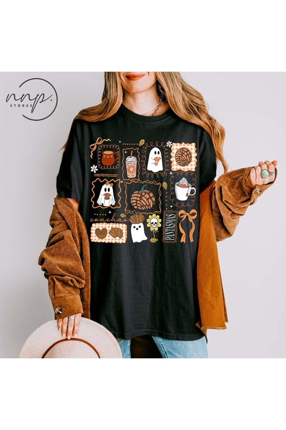 Spooky Conchas Spanish Halloween T-Shirt, Dia De Muertos Shirt, Spooky Latina shirt, Mexican Conchas, Spooky Shirt