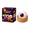 thumbnail image 1 of Spooky Cute Halloween Dumplings, Halloween Pumpkin Skull Squishy With Mini Steamer Base Glitter Slow Rising Squeeze Stress Relief Spooky Cute Skeleton Face Fidget Dumplings Desk Ornament Office Gift, 1 of 7