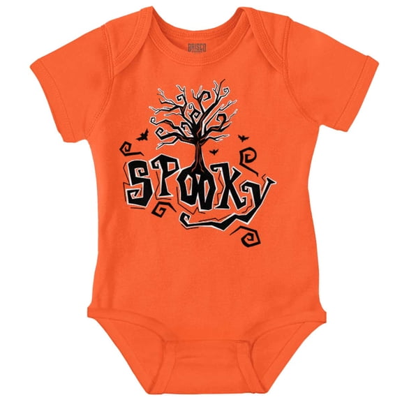 Spooky Cute Haunted Halloween Tree Romper Boys or Girls Infant Baby Brisco Brands 12M