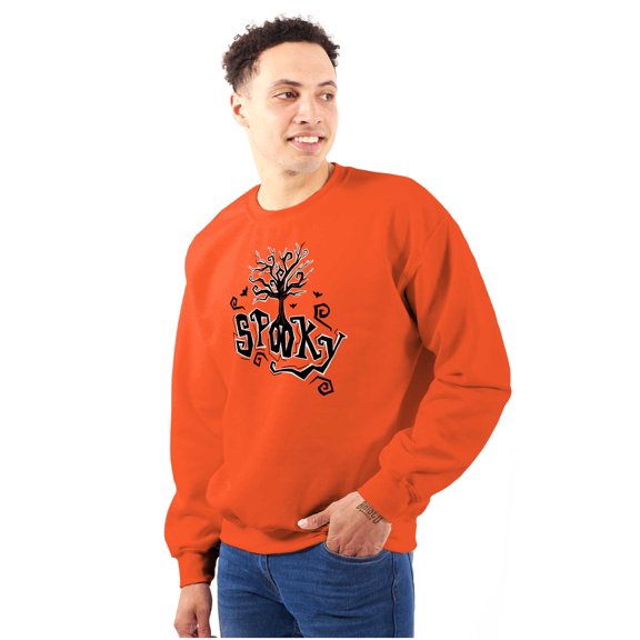 Spooky Cute Haunted Halloween Tree Sweatshirt for Men or Women Brisco Brands M