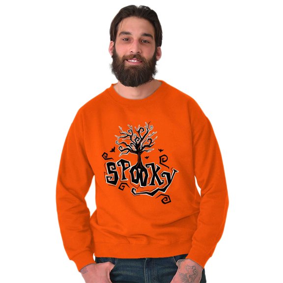 Spooky Cute Haunted Halloween Tree Sweatshirt for Men or Women Brisco Brands S