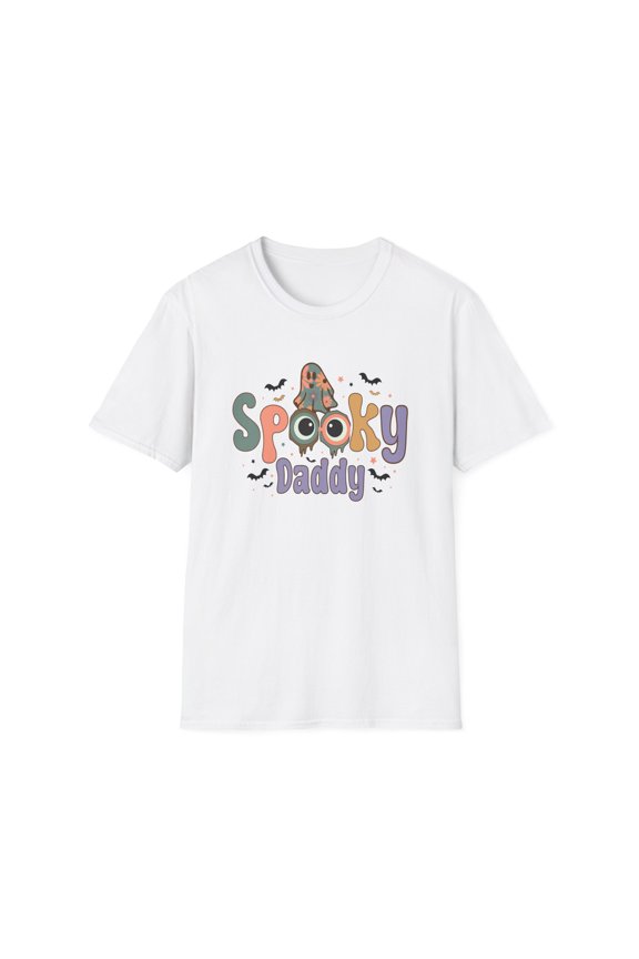 Spooky Daddy Halloween Softstyle T-Shirt Comfortable & Stylish Ghost Shirt