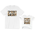 thumbnail image 1 of Spooky Daddy Pumpkin Candy Graphic Tee Men's T-Shirt Spooky Little Dude Kids Toddler Shirt Baby Bodysuit Halloween Family Matching Dad Son Outfits, 1 of 3