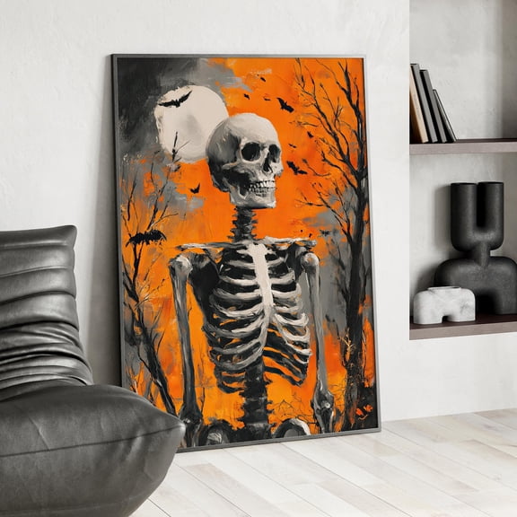 Spooky Dark Forest Wall Art, Gothic Whimsigoth Decor, Unframed Paper Print Size 8x12