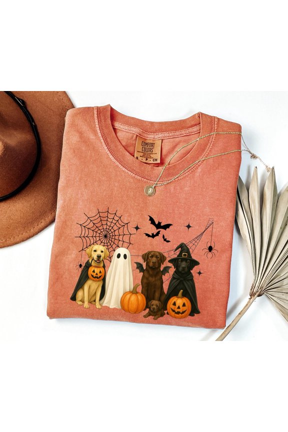 Spooky Dog Spooky Labrador Dog Lover Spooky T-Shirt All Size S-3XL