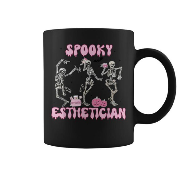 Spooky Esthetician Halloween Skeleton Skin Therapist Case Coffee Mugs