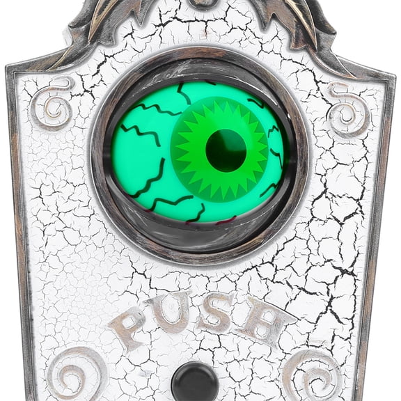 Spooky Eyeball Doorbell, <span Style="background:red"></span> Decor With Frightening Sound  Light Effects