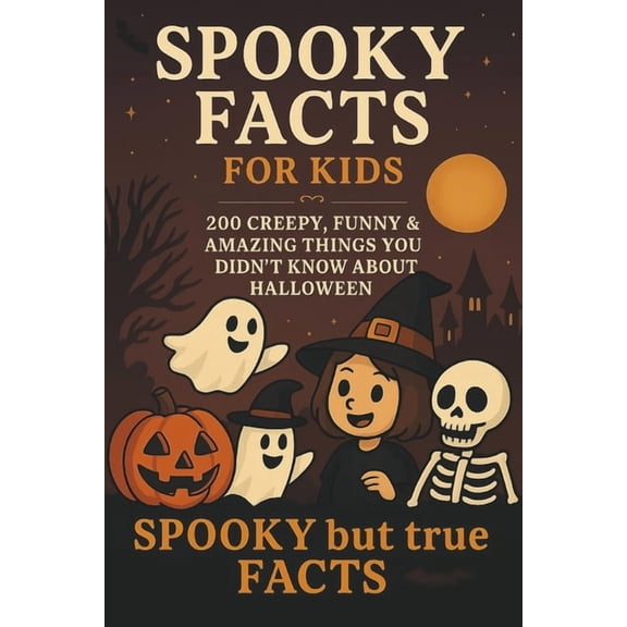 Spooky Facts for Kids: 200 Creepy, Funny & Amazing Things You Didn't Know About Halloween: Halloween Book for Kids Ages , (Paperback)