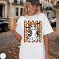 thumbnail image 1 of Spooky Football Ghost T-Shirt, Halloween Game Day Tee, Ghost Football Fan Shirt, 1 of 5