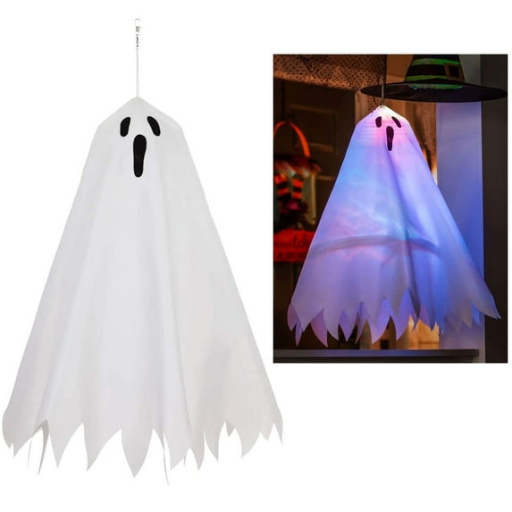 Spooky Ghost 3D Chasing Lights Hanging Decoration Windsock