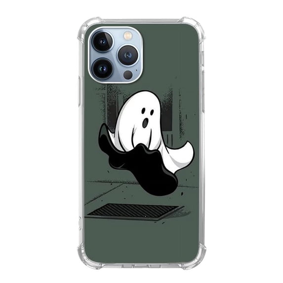 Spooky Ghost Case Compatible with iPhone 12 Pro Max,Unique Art Design TPU Shock-proof Full Cover