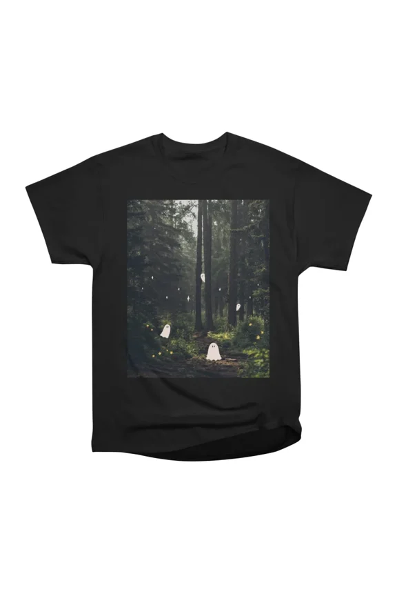 Spooky Ghost Collage T-Shirt Tee Gift For Him Merch For Her Apparel For Friend