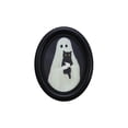 thumbnail image 1 of Spooky Ghost Halloween Oval Wall Art Framed Dark Academia Decor, 1 of 4