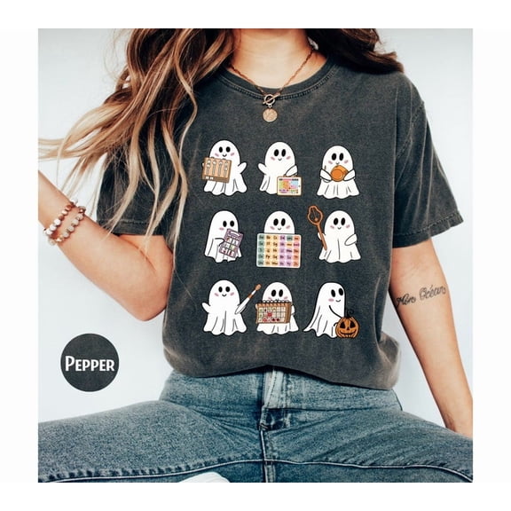 Spooky Ghost SLP Halloween Shirt: Speech Therapy Tee