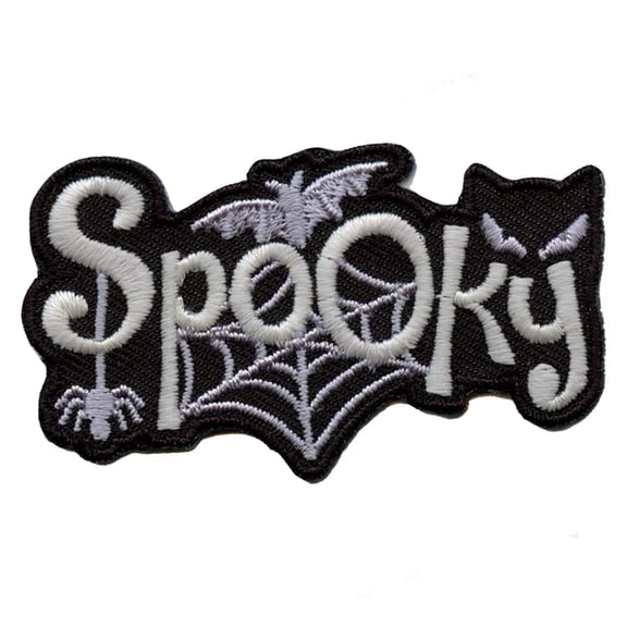 Spooky Glow In The Dark Embroidered Iron On Patch