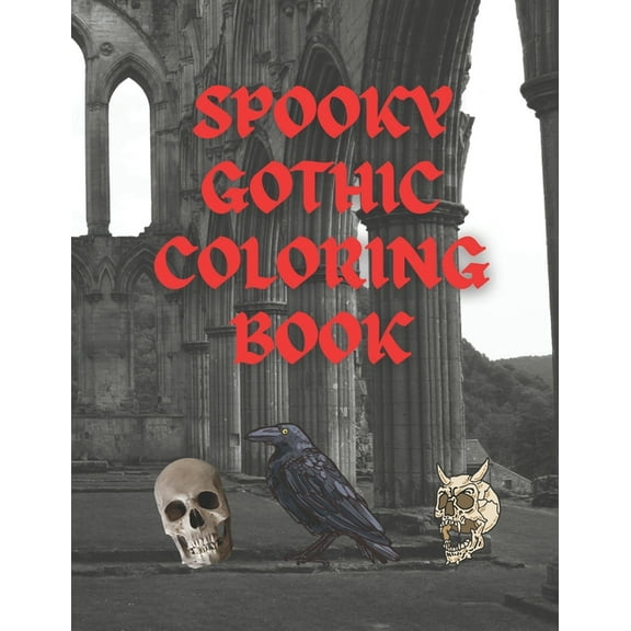 Spooky Gothic Coloring Book (Paperback)
