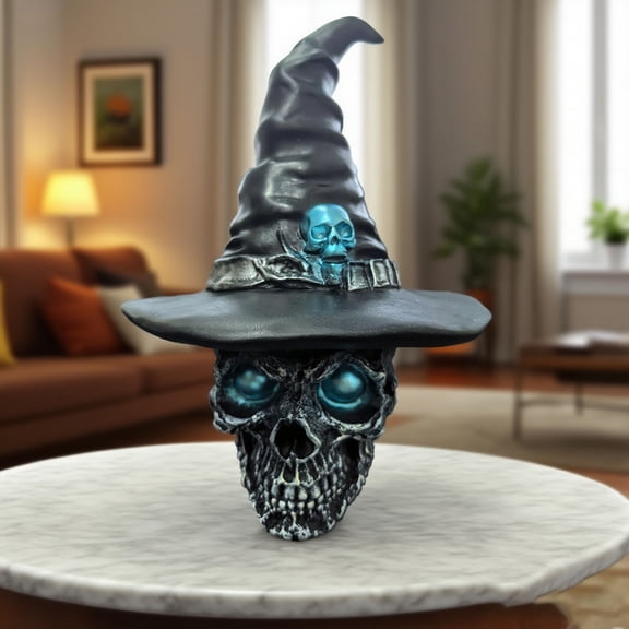 Spooky Gothic Skeleton Ghost Sign Halloween Tabletop Decor, For Indoor Living Room Display Haunted House Chilling Ambiance, Sturdy Weather Resistant Resin Material For Party Guests Kids