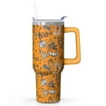 thumbnail image 1 of Spooky Halloween 40oz Tumbler - Pumpkin Pattern w/Handle, Huge Insulated Cup, Last Minute Gift! Keeps Drinks Cold 26Hrs, 1 of 3