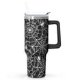 thumbnail image 1 of Spooky Halloween 40oz Tumbler - Pumpkin Pattern w/Handle, Huge Insulated Cup, Last Minute Gift! Keeps Drinks Cold 58Hrs, 1 of 4