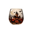 thumbnail image 1 of Spooky Halloween Artisan Glassware Collection, Handcraftedspooky Halloween Pattern Cup Stemless Drinking Glasses, Clear Cups for Cocktails Juice Iced Coffee Decor (C), 1 of 5