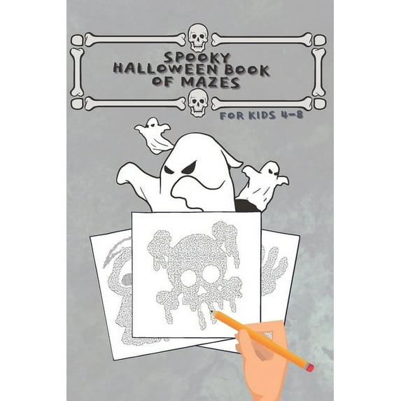 Spooky Halloween Book of Mazes for Kids 4-8: Fun and Amazing Maze Activity Book For Kids (Halloween/October Themed Activ, (Paperback)