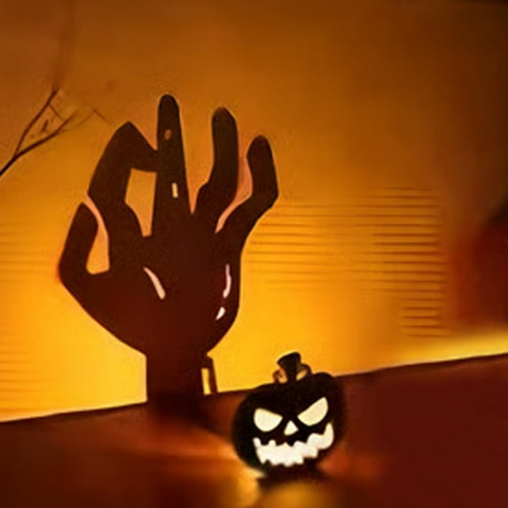 Spooky Halloween Candle Holders Set - Vintage Ghost Tealight Stands That Cast Eerie Shadows, Perfect for Tabletop & Mantel Horror Decorations