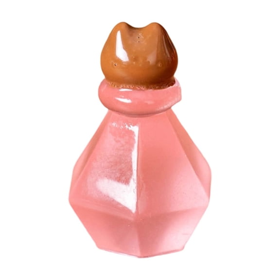 Spooky Halloween Decorations 1 Inch Pastel Pink Mini Bottle Figurine Halloween Table Decor for Home Indoor Party Display 1 Pc