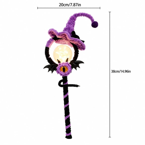 Spooky Halloween Decorations Glow In The Dark Light Up Star Wand Diy Making Kit Orange Luminous Party Wearing Accessories Holiday Outfit Props Crafts Set