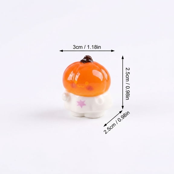 Spooky Halloween Decorations Halloween Party Favors Creative Pumpkin Ghost Vampire Miniature Figurine Keyring for Bag Charm Office Desk Decor Style F