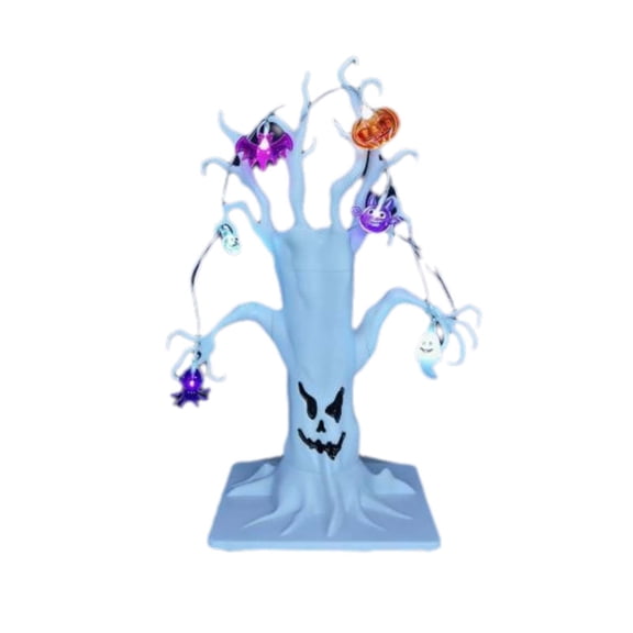 Spooky Halloween Decorative Tree Light, 4ft Eerie Glow Branch Light with 36 LED Lights, Plug-in Artificial Tree Decoration for Indoor Halloween Party, Haunted House, and Trick-or-Treat Decor