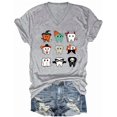 thumbnail image 1 of Spooky Halloween Dentist Shirt Dental Halloween Tshirt Dental Hygienist Assistant V Neck Tops, 1 of 5