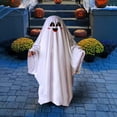 thumbnail image 1 of Spooky Halloween Ghost Costume for Klds & Adults - Scary White Ghost Cape Cloak with Eye Holes, Soft Polyester Role Play Outfit for Halloween Party, Haunted Theme Celebration (3 Sizes), 1 of 6