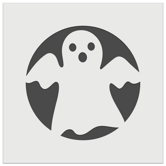 Spooky Halloween Ghost DIY Cookie Wall Craft Stencil - 3.5 Inch