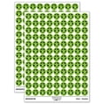 thumbnail image 1 of Spooky Halloween Ghost 200+ Round Stickers - Light Green - Matte Finish - 0.50" Size, 1 of 3