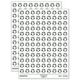 thumbnail image 1 of Spooky Halloween Ghost 200+ Round Stickers - White - Matte Finish - 0.50" Size, 1 of 3
