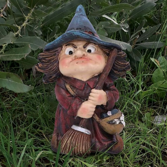 Spooky Halloween Gnome Decor With Witch Hat Design For Indoor Outdoor Scary Fun Lawn Garden Home Festive Party Decorations